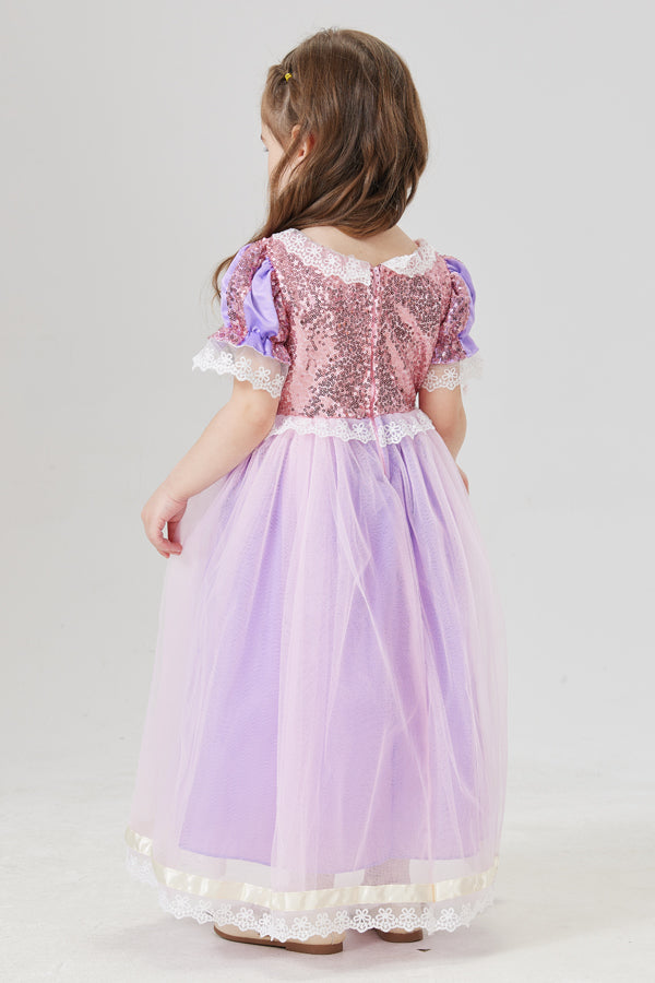 Disfraz de Rapunzel Niña - Manga Corta